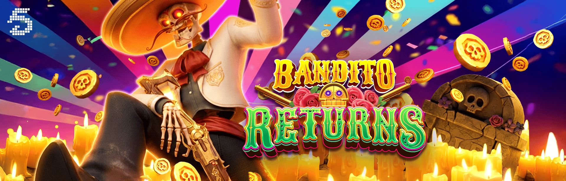 5GGAMES - BANDITO RETURNS GAME PROMO BANNER